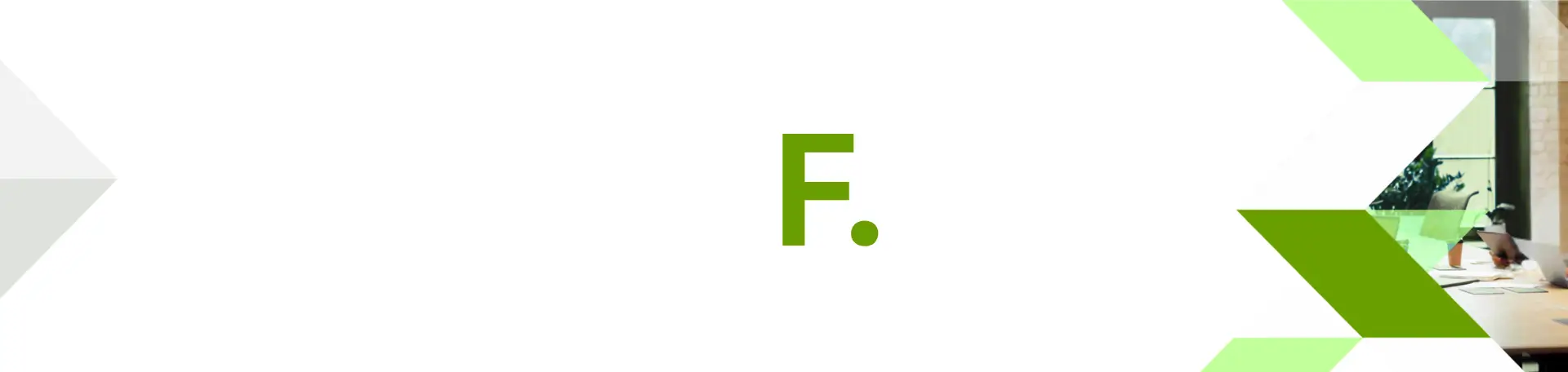 F. brand banner